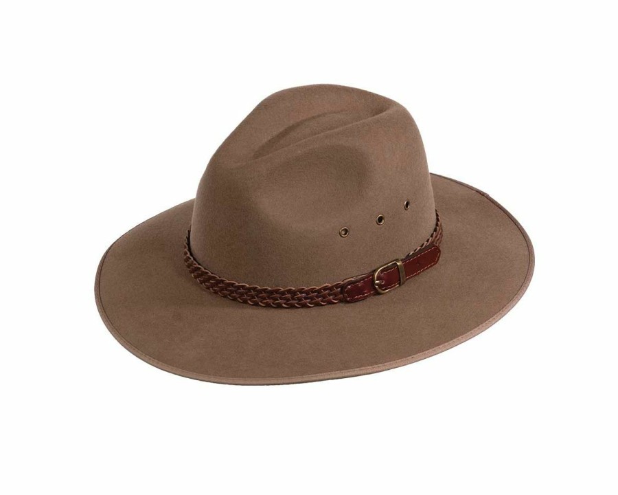 Hats * | Absolute Quality Outback South Fork- Wool Outback Hat Taupe