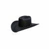 Hats * | Wholesale Stetson Bullock Shantung Straw Cowboy Hat Black