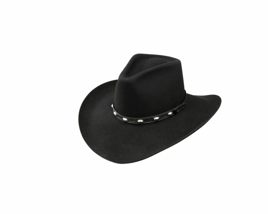 Hats * | Wholesale Stetson Buckshot (3X) Wool Cowboy Hat Black