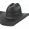 Hats * | Top Selling Bullhide Hometown (10X) Straw Cowboy Hat Black