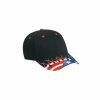 Hats * | Less Expensive Otto Cap Flames Of Glory Otto Ball Cap Black