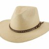 Hats * | Sale Bullhide Governor Straw Outdoorsmen Hat Natural