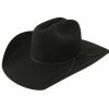 Hats * | Promotions Resistol Crossroads Jr. Childrens Wool Cowboy Hat Black