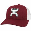 Hats * | Unique Style Hooey Sterling ( /White) Trucker Cap Maroon