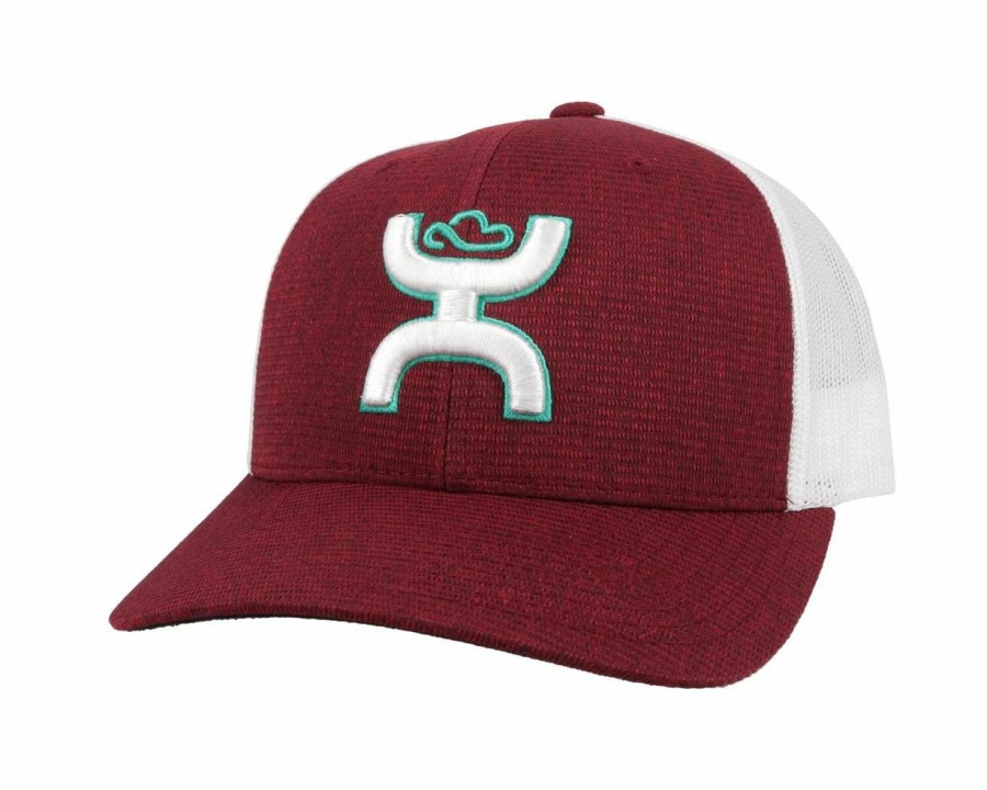 Hats * | Unique Style Hooey Sterling ( /White) Trucker Cap Maroon