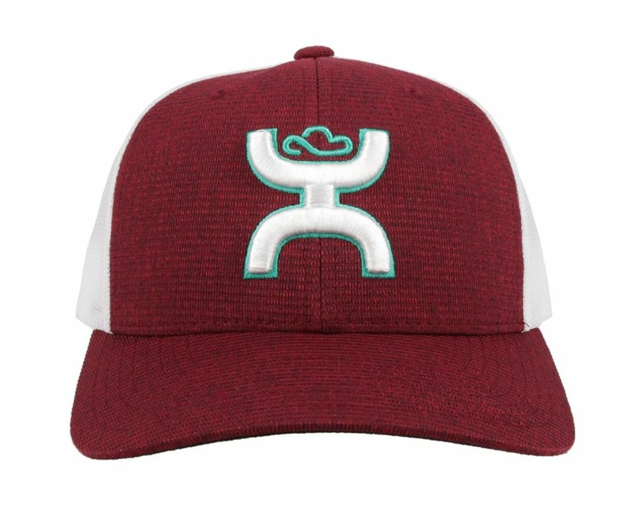 Hats * | Unique Style Hooey Sterling ( /White) Trucker Cap Maroon