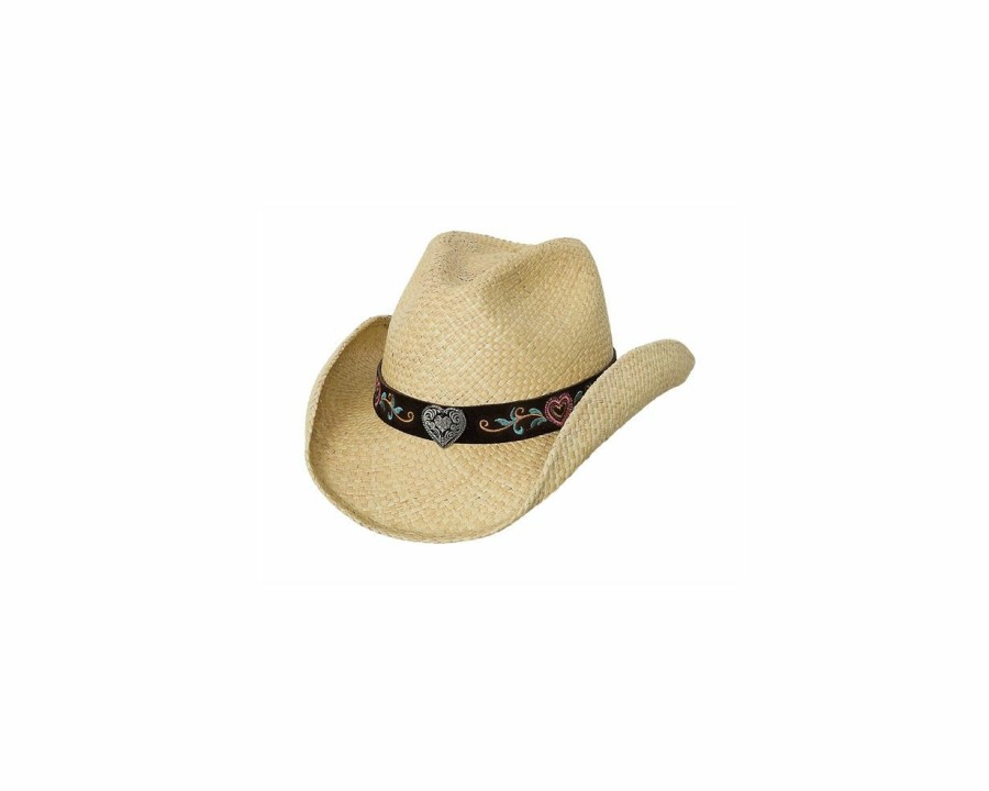 Hats * | Exceptional Design Bullhide Crazy For You Childrens Straw Cowboy Hat Natural