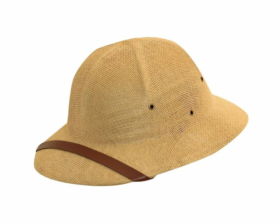 Hats * | Shoping Model Dorfman Pacific Pith Helmet Outback Hat Tan