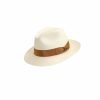 Hats * | Wholesale Scala Roswell Straw Fedora Hat Natural