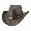 Hats * | Superior Style Bullhide Blazing A Trail Leather Cowboy Hat Brown