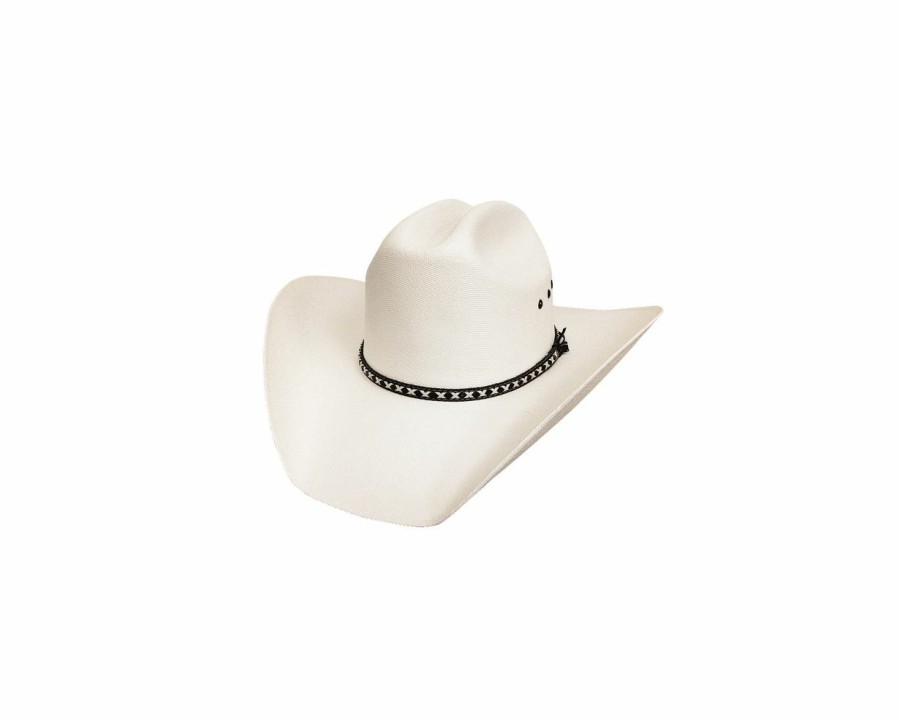 Hats * | Wholesale Bullhide Englewood (10X) Straw Cowboy Hat Off-White