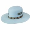 Hats * | Excellent Quality Charlie 1 Horse Saguaro Wool Cowboy Hat Baby Blue