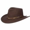 Hats * | Fire Sale Scala Oak Creek Soft Wool Felt Outdoorsman Hat