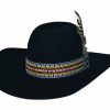 Hats * | Excellent Bullhide Feather Dance Wool Cowboy Hat Black