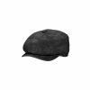 Hats * | Wholesale Stetson Canterbury Flat Cap Black