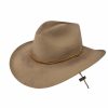 Hats * | Excellent Quality Stetson Kelly Distressed Wool Outback Hat Silverbelly