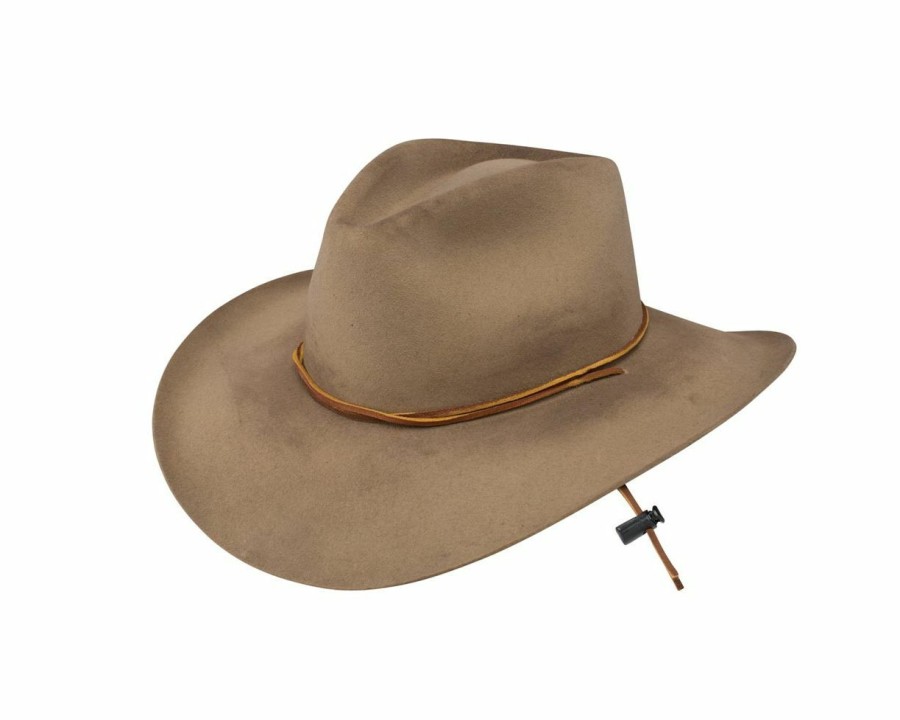 Hats * | Excellent Quality Stetson Kelly Distressed Wool Outback Hat Silverbelly