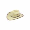 Hats * | Excellent Quality Resistol Brush Hog B Mexican Palm Straw Cowboy Hat Natural