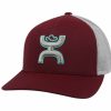 Hats * | Sells Cheap Hooey Coach ( /Grey) Ball Cap Maroon