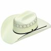 Hats * | Unique Style Ariat 2-Ply Cattleman (A73134) (10X) Shantung Straw Cowboy Hat Natural