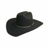 Hats * | Quality Guarantee Silverado Hills Wool Cowboy Hat Black