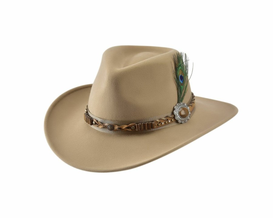 Hats * | Cheaper Bullhide Rumours Wool Cowboy Hat Camel