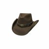 Hats * | Unique Style Bullhide More Than Friends Shapeable Childrens Wool Cowboy Hat Chocolate