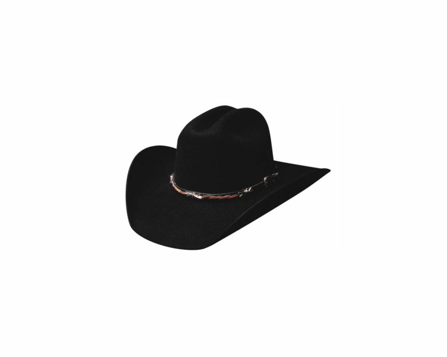 Hats * | Affordable Price Bullhide Buckaroo (6X) Wool Cowboy Hat Black