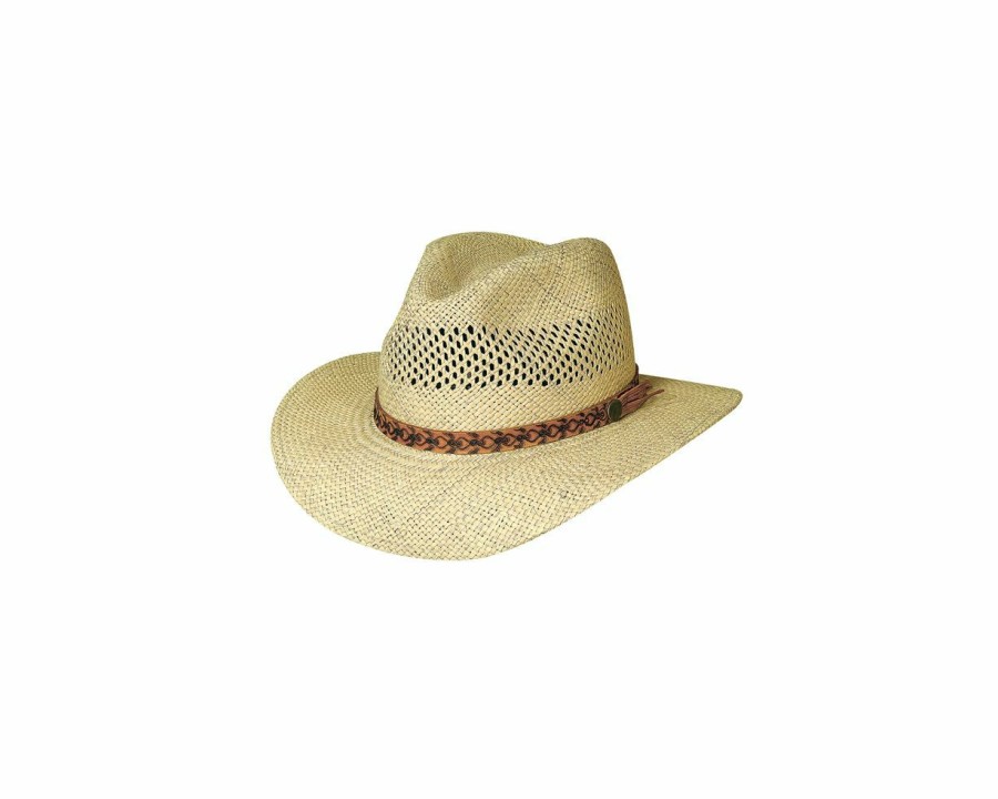 Hats * | Promotions Bullhide Tropical Breeze Straw Outdoors Hat Natural