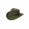 Hats * | Less Expensive Stetson Expedition Soft Wool Cowboy Hat Loden Green