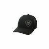 Hats * | Unique Style Ariat Shadow Rider Trucker Cap Black