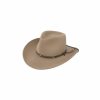 Hats * | Excellent Quality Stetson Mountain View Soft Wool Cowboy Hat Sand