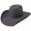 Hats * | Excellent Quality Resistol Hooey Silver Smoke- (6X) Wool Cowboy Hat Grey