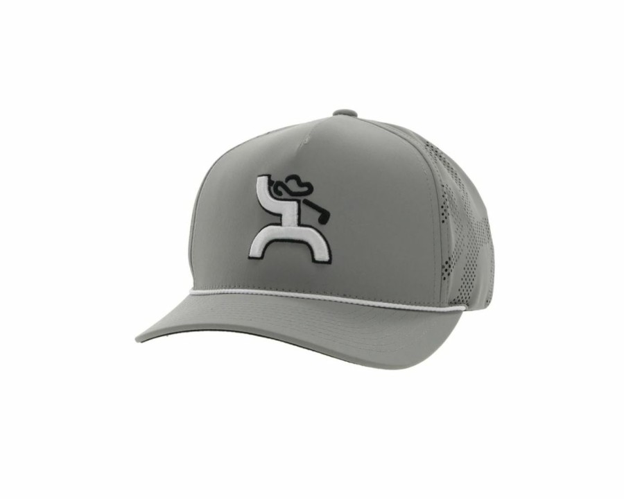 Hats * | Unique Style Hooey 'Golf" Trucker Cap Grey