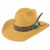 Hats * | Absolute Quality Charlie 1 Horse Gold Digger (5X) Wool Cowboy Hat Yellow