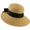 Hats * | Tendy Style Scala Riviera Straw Sun Hat White