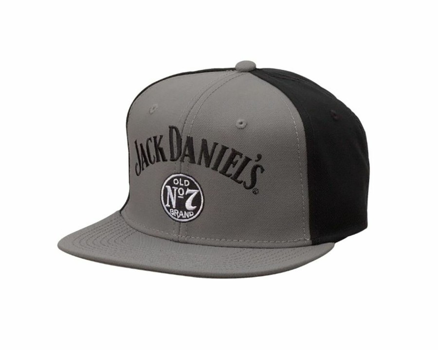 Hats * | Affordable Price Jack Daniels (Jd77-131) Trucker Cap Black/Grey