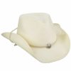 Hats * | Exceptional Design Scala Western Sky Shapeable Straw Cowboy Hat Black