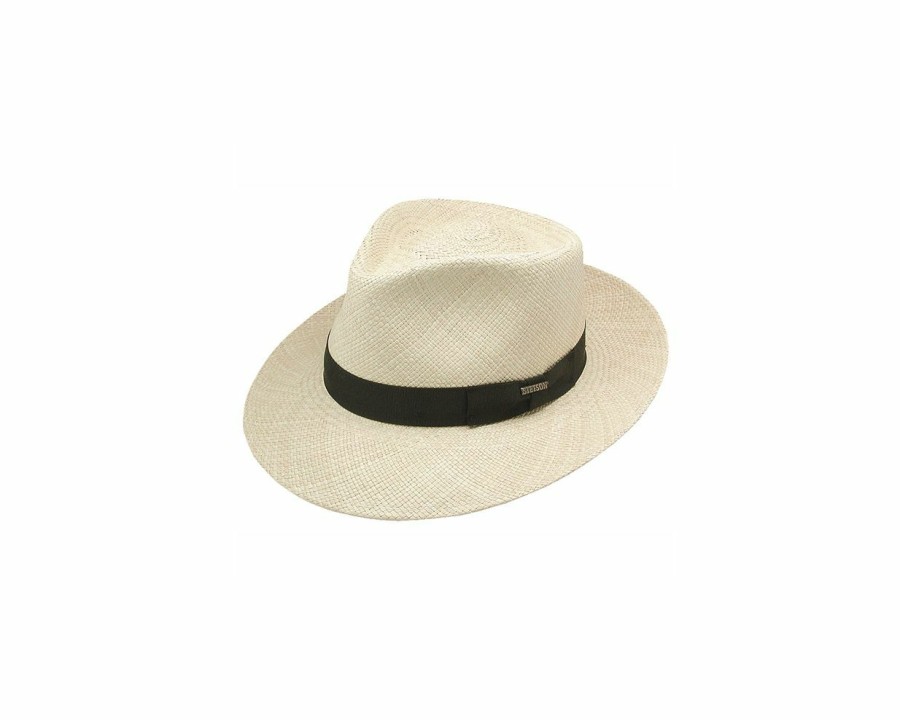 Hats * | Quality Guarantee Stetson Retro Panama Straw Fedora Hat Natural