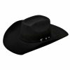 Hats * | Fire Sale Ariat Added Money (2X) Wool Cowboy Hat Black