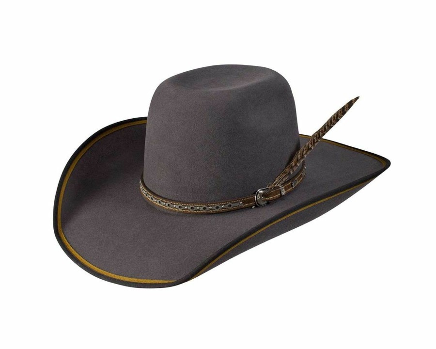 Hats * | Sells Cheap Resistol Tuff Hedeman Ranger Rider B (3X) Wool Cowboy Hat Grey