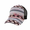 Hats * | Sale Ariat Ladies Tribal -Ponyflo Cap Pink