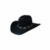 Hats * | Top Selling Bullhide Rockford (4X) Wool Cowboy Hat Black