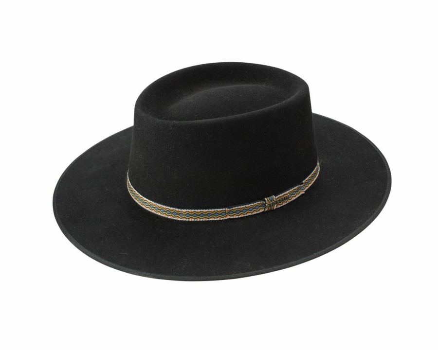 Hats * | Cheaper Stetson Yancy Men'S Fur Outdoor Hat Black