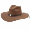 Hats * | Exceptional Design Silverado Scarlett Floppy Wool Cowgirl Hat Black