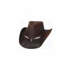 Hats * | Shoping Model Bullhide Briscoe Leather Cowboy Hat