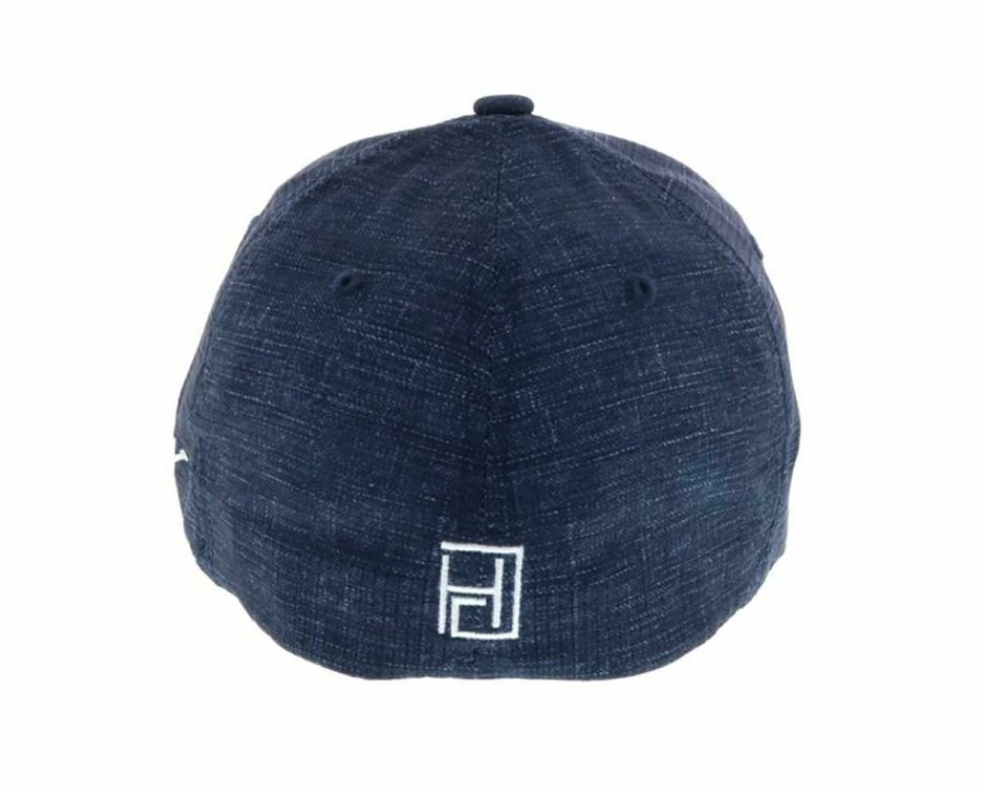 Hats * | Sale Hooey Reflective Golf Flex Ball Cap Navy