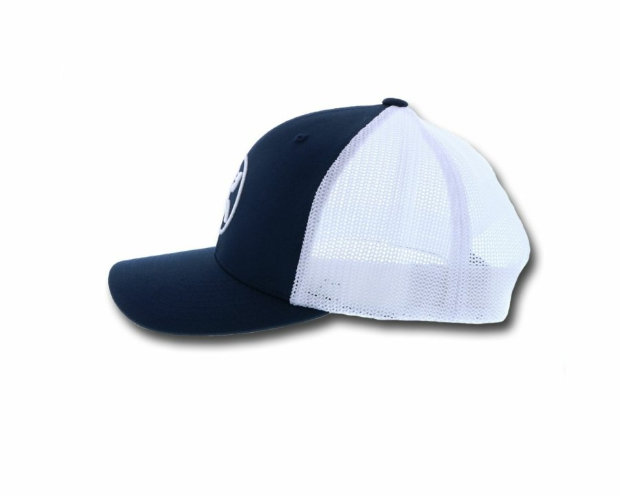 Hats * | Sale Hooey "O Classic" /White Ball Cap Navy