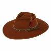 Hats * | Excellent Quality Outback Swan Wool Wide Brim Outback Hat