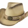 Hats * | Exceptional Design Bullhide Under The Sun Straw Cowgirl Hat Ivory